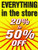 Everything 20% to 50% off Retail Display Sign 18w x 24h Full Color