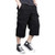 MAGNIVIT Mens Long Capri Cargo Shorts Casual Twill Elastic Below Knee Shorts Loose Fit Multi-Pocket Black MAGNIVIT Mens Long Capri Cargo Shorts Casual Twill Elastic Below Knee Shorts Loose Fit Multi-Pocket Black