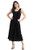 Jostar Womens Stretchy Long Tank Dress Medium Black