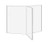 Marketing Holders 5w x 7h Multi Sided Panel Table Tent for Menus Restaurants Advertisement POP Signs Literature Information Display Pack of 2