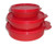 Tupperware Big Medium Little Wonders Lunch Box Containers Set 3 Bowls Red