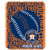 MLB Houston Astros Double Play Woven Jacquard Throw Blanket 48 x 60