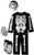 RG Costumes Skeleton with 3D Eva Bones Child LargeSize 12-14