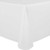 Ultimate Textile 60 x 84-Inch Oval Polyester Linen Tablecloth White