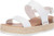 Steve Madden Womens Catia Wedge Sandal White Leather 11