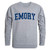 Emory University Game Day Crewneck Pullover Sweatshirt Sweater Heather Grey Medium