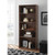 Mainstay 5-Shelf Wood Bookcase - Walnut