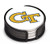 Thirstystone VGATC2-HA17 Stoneware Drink Coaster Set with Holder, Georgia Tech
