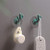 Gaweb Waterproof Stainless Steel Stick Hooks Wall Hooks Self Adhesive Hook2Pcs Cactus Shape Clothes Hanger Adhesive Kitchen Wall Door Key Holder Hook - 2pcs
