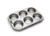 Fox Run 4867 Muffin Pan, 6 Cup, Stainless Steel