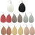 monochef Leather Earrings Lightweight Faux Leather Leaf Dangle Earrings Teardrop Earrings Antique Handmade Earrings for Women Gift 8 Pairs