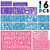 16Pcs Letter and Number Alphabet Stencils Journal Stencils DIY Drawing Templates Plastic Planner Set Mandala Template for NotebookDiaryScrapbookingDIY Craft