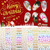 Christmas Nail Art Stickers - 8 Sheets 3D Colorful Gold Self-Adhesive Snowflake Nail Decals Snowmen Santa Christmas Tree Elk Xmas Winter Nail Stickers Nail Decoration for Women Girls