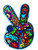 PatchClub Peace and Love Hand Fingers Patch Iron OnSew On