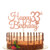 Happy 33rd Birthday Cake Topper Cheers to 33 Years Hello 3333rd BirthdayAnniversary Party Decorations Rose Gold Glitter_