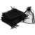 Mudder Organza Gift Bags Wedding Favour Bags Jewelry Pouches Pack of 100 4 x 4_72 Inch Black