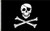 YESON Pirate Jack Rackham Flag Double Bones Jolly Roger Polyester Flag with Brass Grommets3x5 Ft