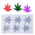 Maple Leaf Embossed Fondant Maple Silicone Mold for Chocolate Candy Gum Paste Polymer Clay Resin Kitchen Baking Sugar Craft Cake Cupcake Decorating Tools