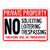 Private Property - No Soliciting No Loitering No Trespassing Violators Prosecuted Sign 14x 10 _04 Aluminum Reflective Sign Rust Free Aluminum-UV Protected and Weatherproof