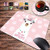 Gaming Mouse Pad and Coasters Set Cute Llama Mousepad Non-Slip Rubber Rectangle Mouse Pad Customized Mouse Mat for Working and Gaming