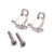 Alnicov 2 PCS Guitar String Trees Guitar String Retainer Guides For Strat Tele Guitars Chrome