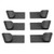 DaMohony Pot Lid Rack Household Punch-Free Wall-Mounted Storage Holder Kitchen Utensils Cookware 6Pcs