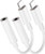 Apple MFi Certified 2 Pack Lightning to 3_5mm Headphone Jack Adapter for iPhone 3_5mm HeadphonesEarphones Adapter Aux Audio Connector Dongle for iPhone 11XSXRX87SEiPad Support iOS 13