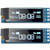 2 Pieces I2C Display Module 0_91 Inch I2C SSD1306 OLED Display Module Blue I2C OLED Screen Driver DC 3_3V - 5V