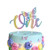 Butterfly One 1st Cake Topper Butterfly First Birthday Cake Decor Cute Baby Shower Party Decorations Happy Birthday Theme Rainbow Glitter Supplies