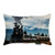 Nicokee Throw Pillow Cover Cool Steam Train Vintage Vehicle Decorative Pillow Case Home Decor 20x12 Inches Pillowcase