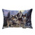 Nicokee Throw Pillow Cover Wild Wolf in Winter Forest with Full Moon Decorative Pillow Case Home Decor 20x12 Inches Pillowcase