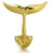 Basic Fundamentals Brass Nautical Whale Tail Wall Hook