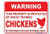 Wall Decor Metal Sign 8 X 12 Inches Warning This Property Is Protected By Highly Trained Chickens Not Responsible For Injury Or Death Sign Funny Aluminum Metal Signs Vintage Retro Metal Tin Sign Plate