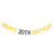 Halawawa Happy 20th Birthday Banner Boys Girls 20th Birthday Party Decorations Twenty Years Old Birthday Photo Props Cheers to 20 Years Hanging Banner - Gold and Black