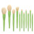 Makeup Brushes Set  Logiverl 11 Pieces Makeup Brush Set Included Fan Blush Eyeshadow Eyebrow Blending Brush Green