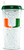 NCAA Miami Hurricanes 16oz Crystal Freezer Tumbler with Lid and Straw