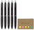 Uni-ball Signo 307 Retractable Gel Ink Pen, Fine Point 0.7mm, Black Ink, 5-Pack, Sticky notes Value Set