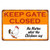 MuaToo Beware of Chichkens Sign Warning Sign Chickens-Keep The Gate Closed No Matter What The Chickens Say8x12inch Tin Metal Caution Sign Chickens for Outdoor Farmhouse Fence Wall Gate