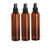 3 Pack- 8 oz- Amber Cosmo- Fine Mist Atomizer Caps