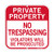 No Trespassing Signs Private Property Violators Prosecuted Sign 12x12 Inch Square _040 Aluminum Metal Sign UV Protected WaterproofWeatherFade Resistant Pre-drilled Holes