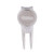 Vbest life Golf Divot Tool Zinc Alloy Divot Repair Tool with Magnetic Golf Ball Marker Golf Accessory D103 Silver