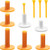 Skylety Rubber Golf Tees Holder Set Include Mixed Size Golf Rubber Tees Holders and Plastic Golf Tees for Driving Range Golf Practice Mat 11