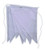 Hands Of Tibet LLC Handmade Blank Triangle Prayer Flags Surged Edges Put Your Own Prayers Blank-Solid-White-Triangle-9X11