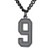 U7 Inspiration Baseball Jersey Number Necklace Cool Black Charms Number 0-9 Pendant for Boys Men U7 Inspiration Baseball Jersey Number Necklace Cool Black Charms Number 0-9 Pendant for Boys Men