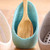 Speckled Upright Earthenware Spoon Rest - Kitchen Utensil Holder - Teal