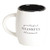 Grateful Thankful Blessed Black White 15 ounce Stoneware Novelty Coffee Mug