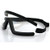 Bobster BW201C Wrap Around Goggles, Black Frame/Clear Lens