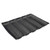 evebel Silicone Perforated Baking Form - Perforated Mould French Bread Pan Mold Hot Dog Molds Non-Stick Baking Liners Food Mat Bread Mould 5 Loaf Black