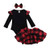 Toddler Baby Girl Christmas Outfits Ruffle Long Sleeve Romper Buffalo Plaid Skirt Tutu Dress Headband Red 9-12 Months Toddler Baby Girl Christmas Outfits Ruffle Long Sleeve Romper Buffalo Plaid Skirt Tutu Dress Headband Red 9-12 Months