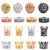 JiaUfmi 16 Pieces King Crown Charm Spacer Beads King Crown Beads Mixed Color Loose Spacer Bead Connector Spacer Beads Crown Charms for DIY Jewelry Making 4 Colors 4 Styles
